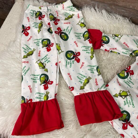 Infant Girls Dr. Seuss “The Grinch” Christmas 2-Piece Outfit – Size 3–6 Months - Picture 7 of 10
